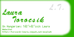 laura torocsik business card